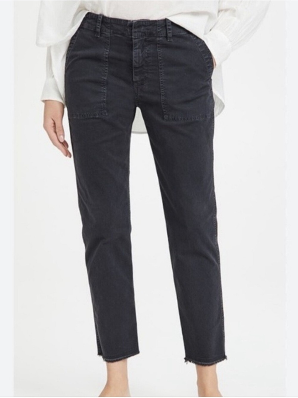 Nili Lotan Jenna Cotton Pants Carbon size 6